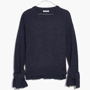 madewell ▪️ tie cuff pullover.